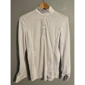 Tredstep Solo Shirt Womens Medium White Equestrian Show Competition READ